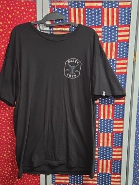 Salty Crew Black Short-Sleeve Logo Tee